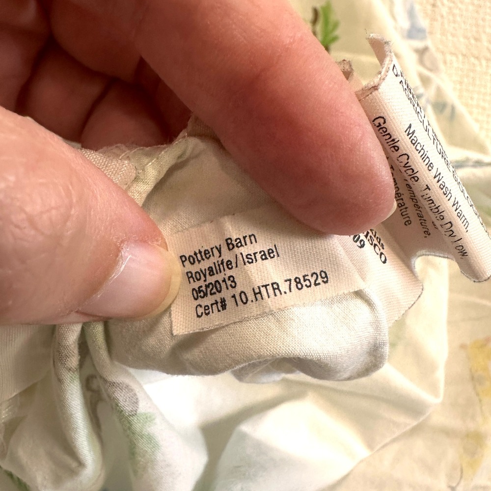 Pottery Barn Safari Animal Fitted Crib Sheet Jungle Friends Organic Cotton 2013 - Picture 7 of 7